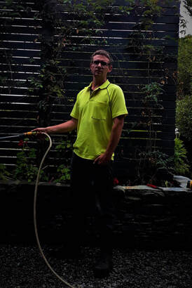 Jarrod From Gardening Services Watering Garden
